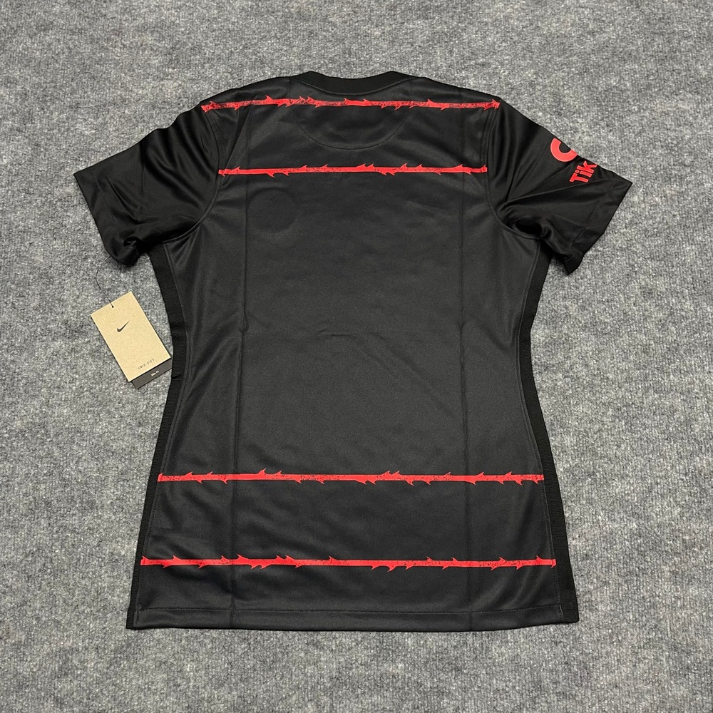 Portland Thorns Jersey Womens Black Red Medium Nike Home Kit NWLS Soccer Tik-Tok - Picture 10 of 15